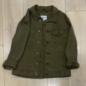 Mens M Olive Green Denim Jacket - Goodfellow & Co.